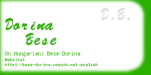 dorina bese business card